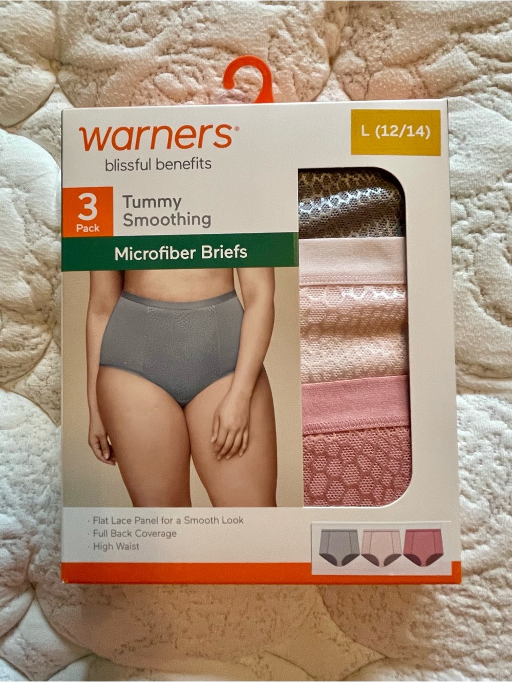 Warner's Blissful Benefits  Microfiber Tummy Smoothing Briefs - 3 Pack